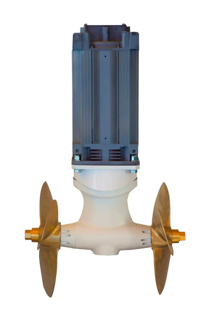 A Dualis Advanced Series thruster with motor