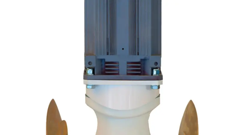 A Dualis Advanced Series thruster with motor