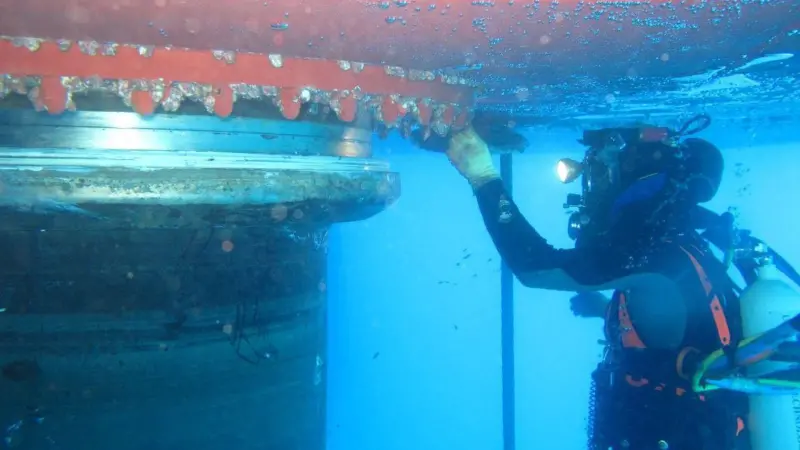 The Hydrex team carried out a detailed underwater inspection
