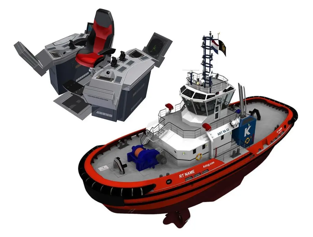The AlphaBridge Tugboat design will be standard fit for Kotug’s new ART80s
