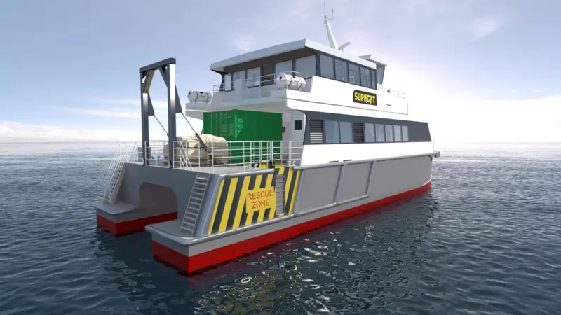 The Supacat SMV 24 - Mustang's first venture into offshore windfarm vessels