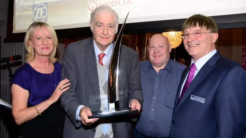 Norman Finlay, Life President of the National Workboat Association, was presented with the Lifetime Achievement Award