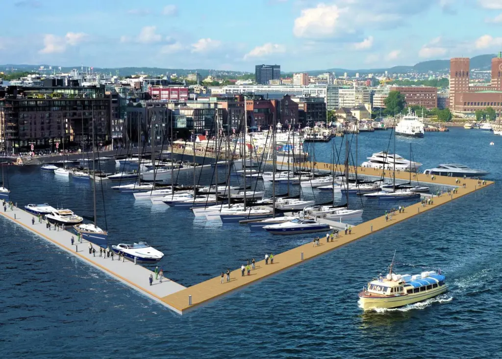 Marinetek’s pontoon for Oslo was originally designed for the Middle East market