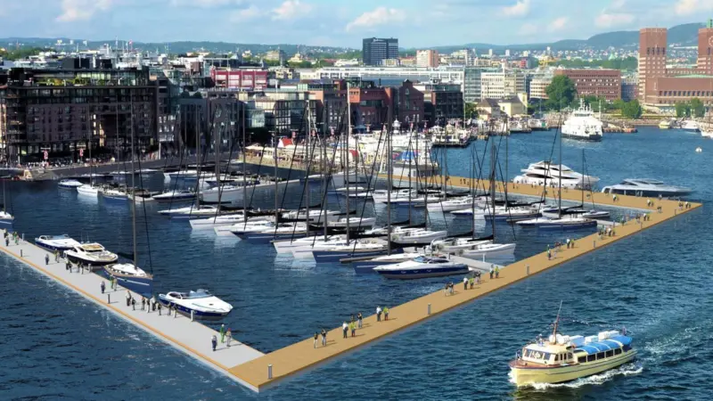 Marinetek’s pontoon for Oslo was originally designed for the Middle East market