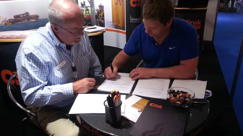 Andy White, CTruk Chairman (left) with Paul Knight,