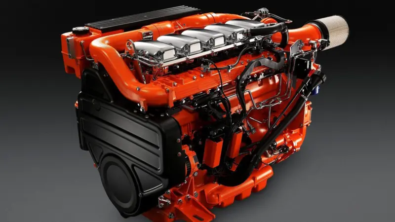 Designated DI9M, the new nine litre engine offered in a choice of five propulsion power outputs ranging from 220 to 400 horsepower