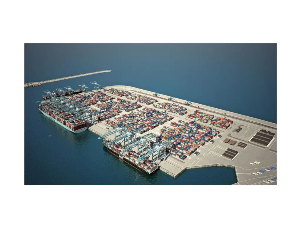 An artist’s impression of the HaDarom terminal in Ashdod