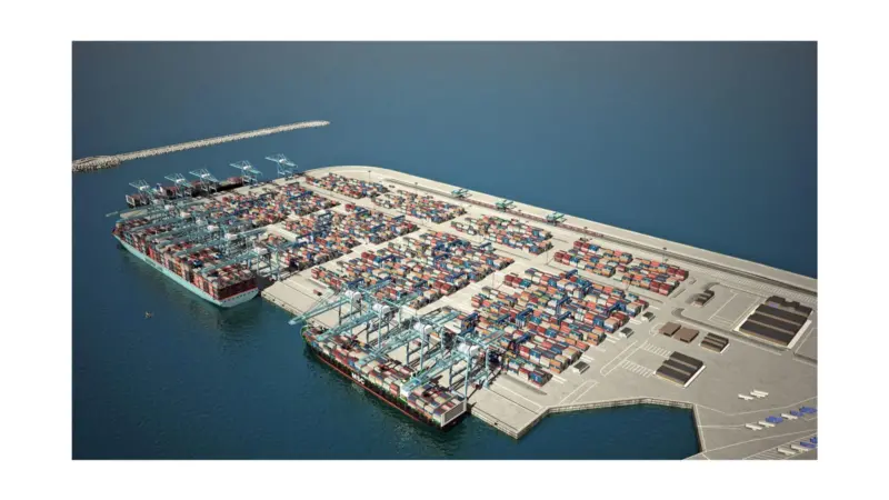 An artist’s impression of the HaDarom terminal in Ashdod
