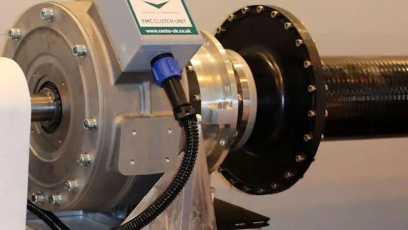 The Centaflex-C flexible coupling and Centa lightweight carbon fibre shaft as they appeared at Seawork