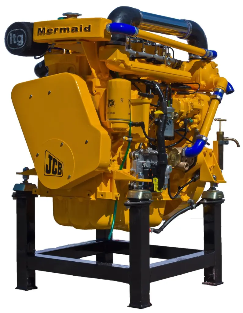The latest four cylinder engine to be launched by Mermaid Marine is the J-444TCAE