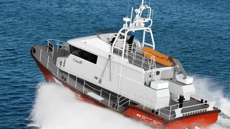 The new SAR lifeboat can operate in 12m seas