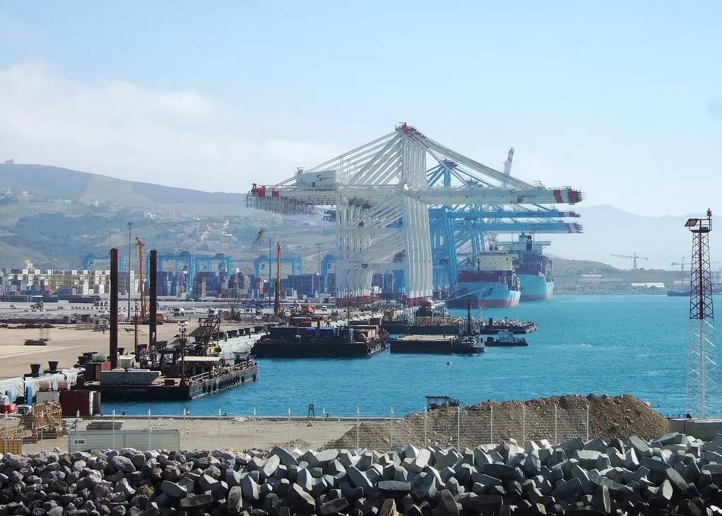 Tangier Med Port is one of the largest ports both on the Mediterranean and in Africa