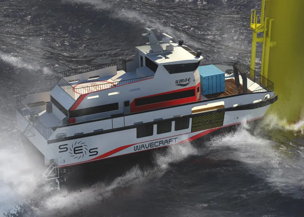 Umoe Mandal believes that during transfer operations the air cushion will help to stabilise the craft