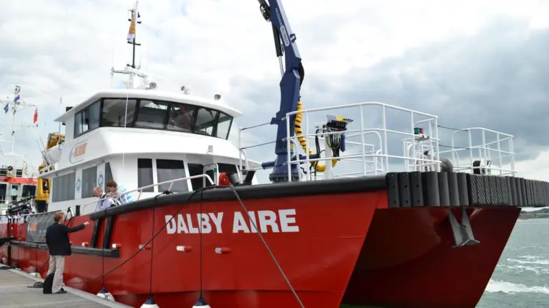 Dalby Aire made its maiden voyage to Southampton for an appearance on the floating pontoon at Seawork 2013