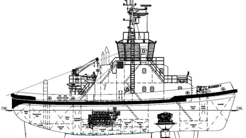 The new Bugsier 7 and 8 are under construction at the Fassmer Shipyard