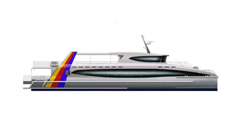 The new 34m catamaran ferry destined for the Auckland ferry network