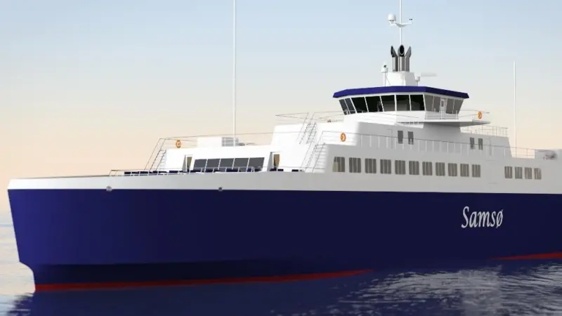 The ferry will be Denmark's first LNG ferry