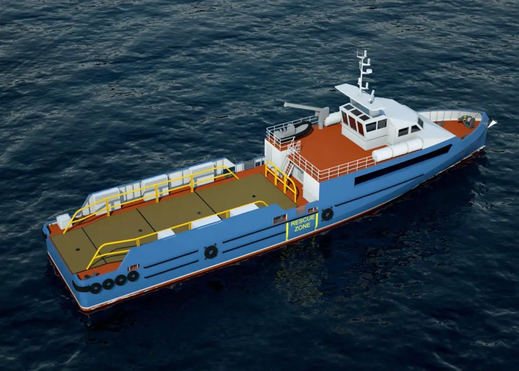 The new FPSV40 will be based on the same design as Piriou's 50m series FPSVs