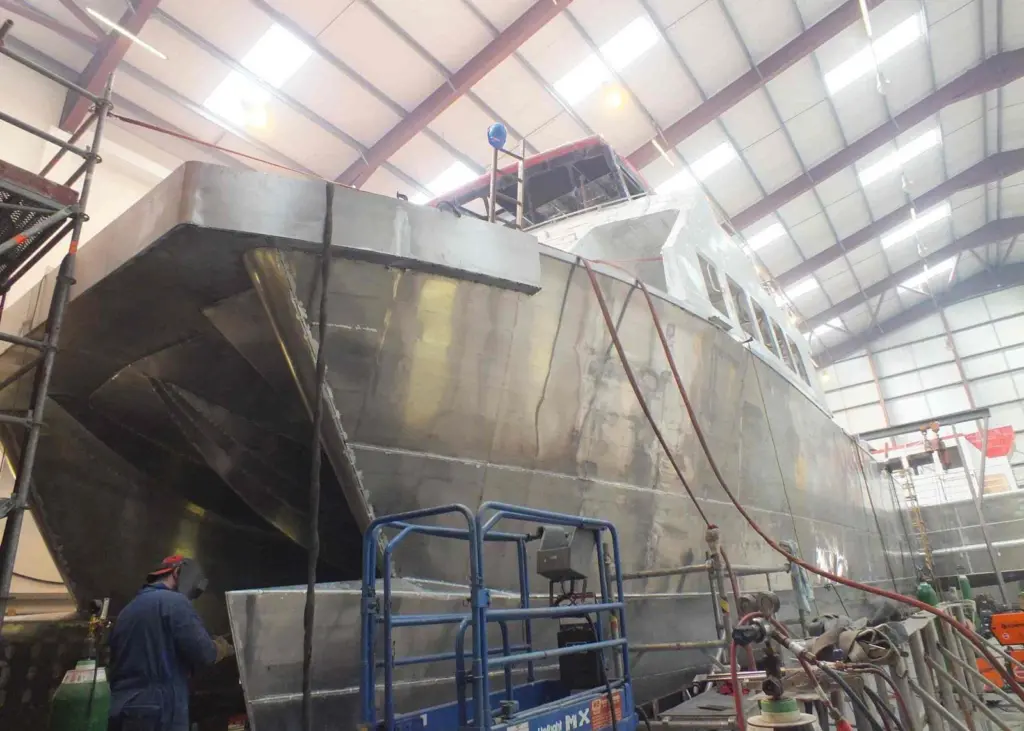 Mainprize Offshore’s MO1 still sits uncompleted at the Buckie yard
