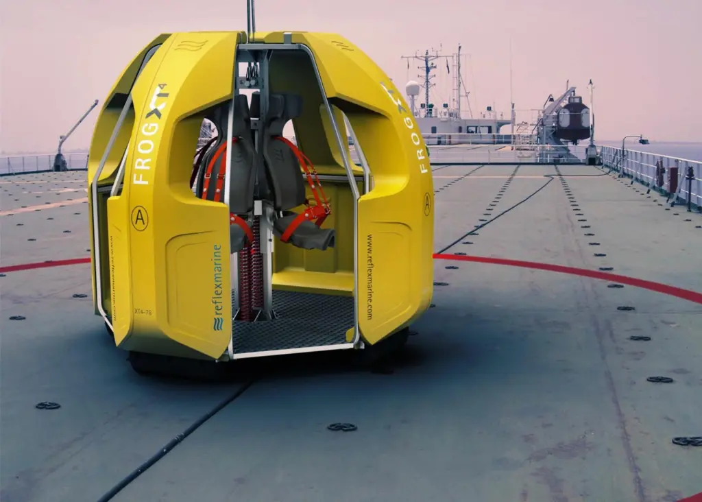 The new generation crew transfer device has been developed to provide greater comfort and a more secure experience for passengers