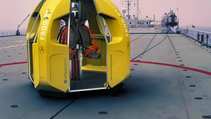 The new generation crew transfer device has been developed to provide greater comfort and a more secure experience for passengers