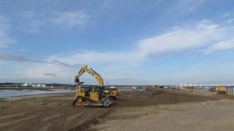 A range of equipment will be used to dredge the Bronka port facility