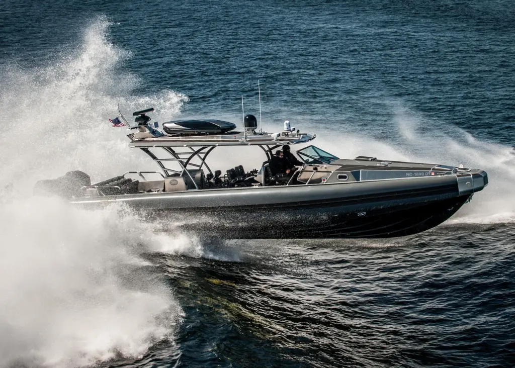 Operating fast craft close to coastlines places a high workload on the helmsman and navigator. Photo: Ernie Sapiro