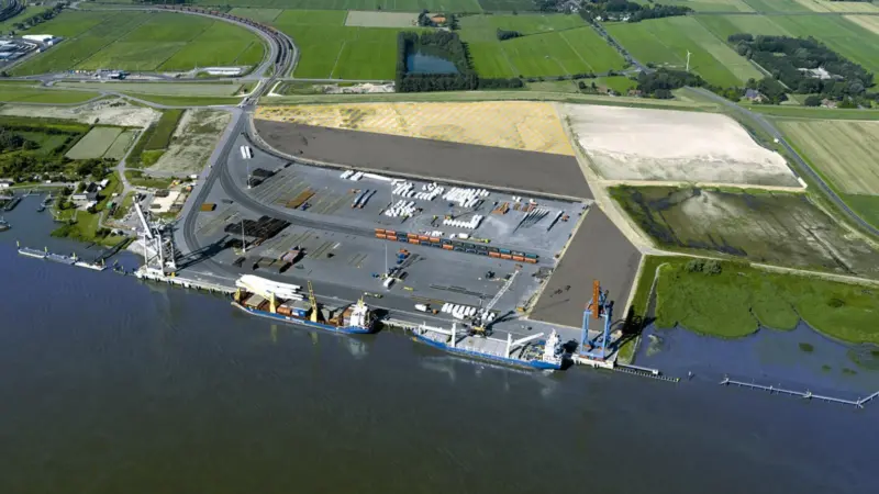 The Halle Nord site is the latest step in the northern extension of the Port of Brake