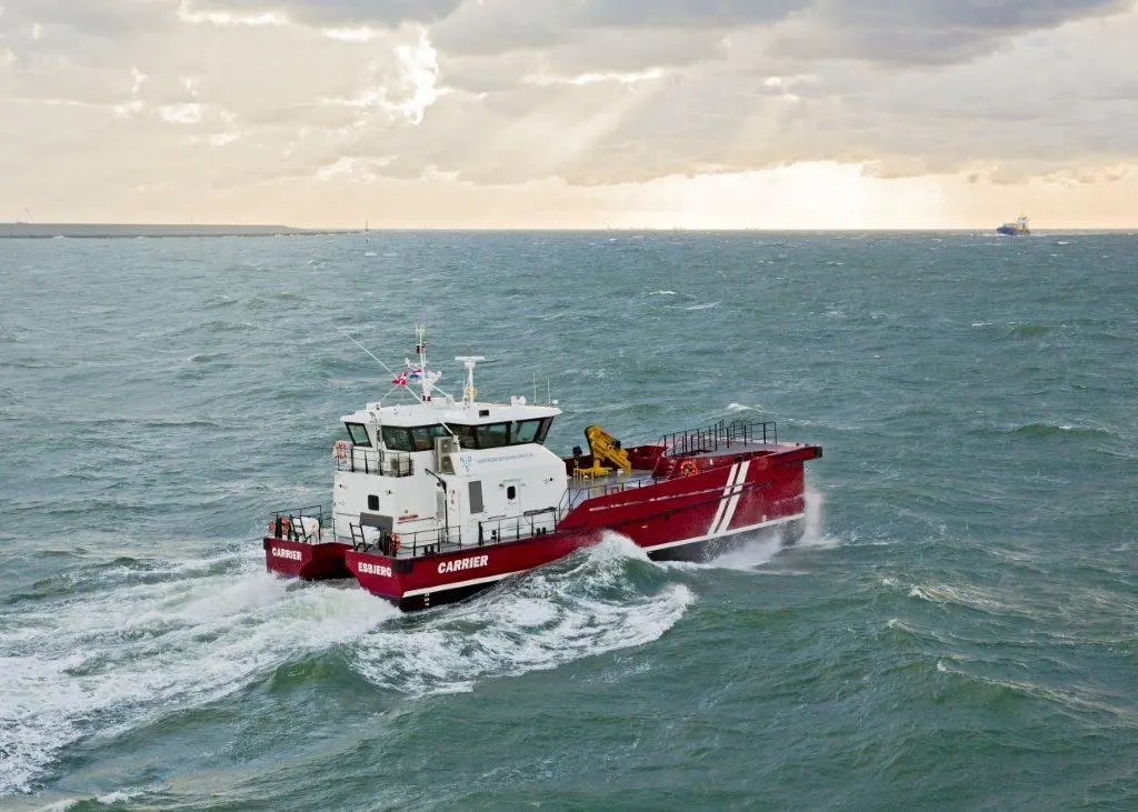 The Twin Axe averaged 18 knots on its delivery voyage to Denmark despite particularly bad weather