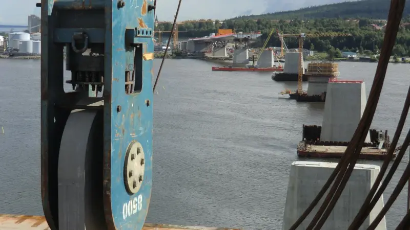 A view of the piers