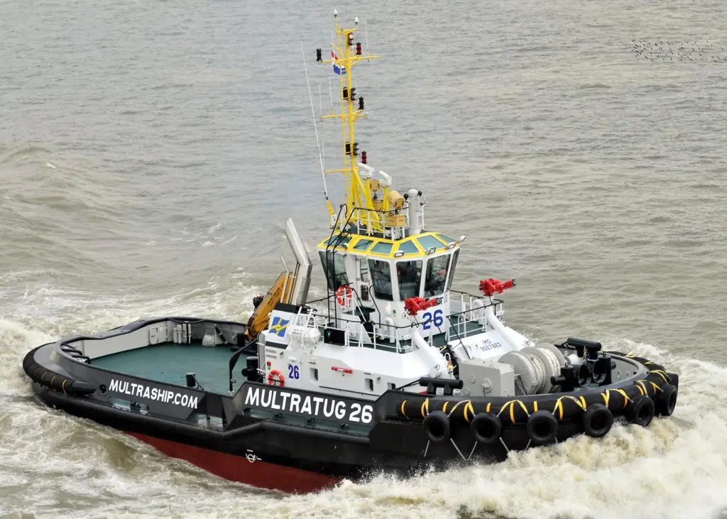 Fire fighting tugs Multratug 26 and its sister Multratug 27 were delivered at short notice by Damen Shipyard Galati