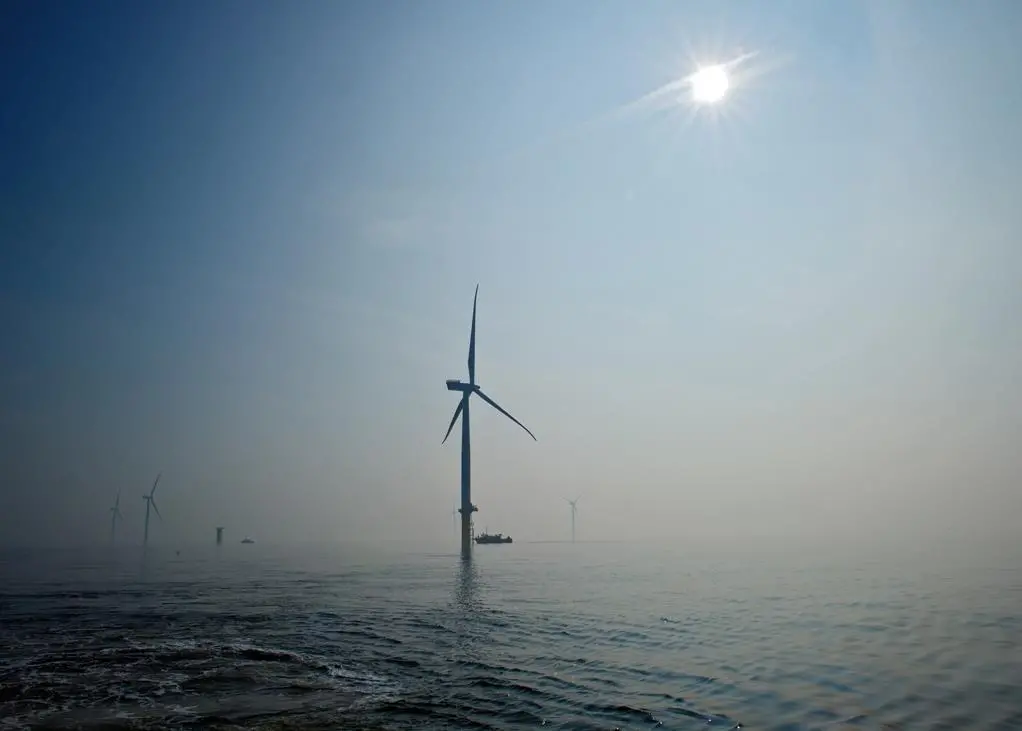 London Array is expected to save 8.5m tonnes of CO2 emissions over its lifetime. Photo: London Array Ltd