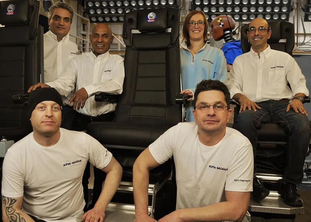 Members of the KPM team, which manufactured the entire system and components in-house