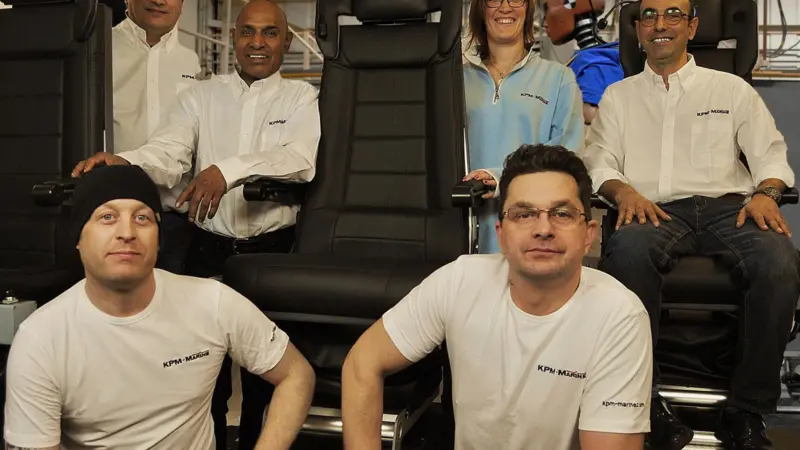 Members of the KPM team, which manufactured the entire system and components in-house