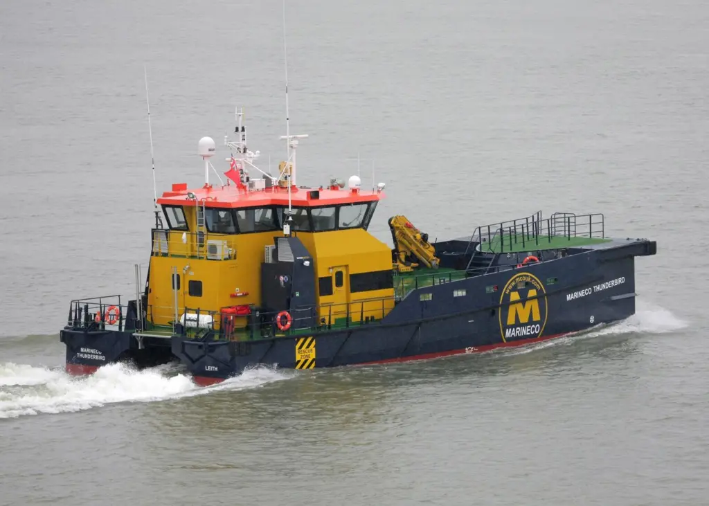 Marineco Thunderbird has been working for Siemens at the Walney Offshore Windfarms