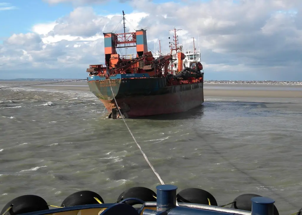 Arco Axe was a casualty of the recent storms around the coastline of the UK.  Photo courtesy of Stuart Brown