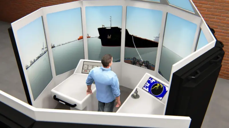 The simulator will initially feature the specifics of a Damen 2810 and a Damen 3212 ASD tug