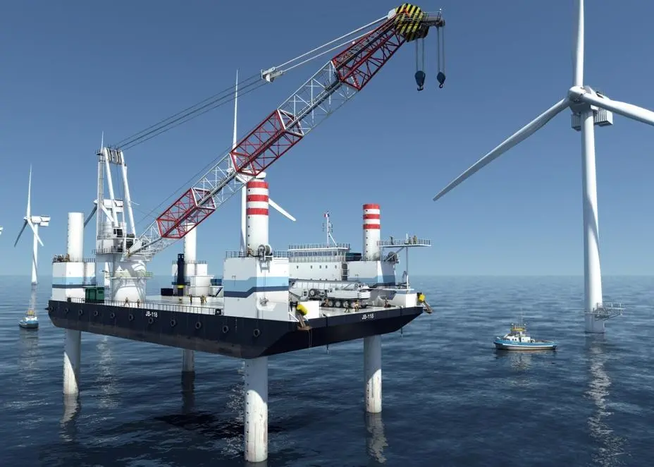 JB-117 is in operation building a windmill farm in the Nordsea