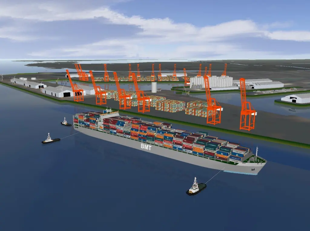 Liverpool's new container terminal will be subject to particular environmental conditions (BMT Group)