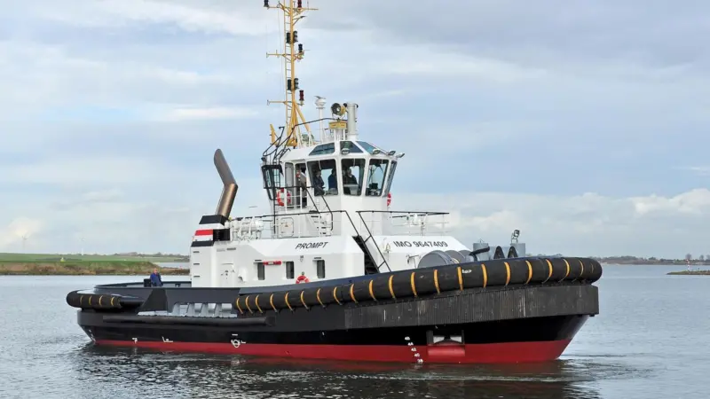 The Damen ASD 2411 tug Prompt has been delivered to the German owners Lutgen & Reimers
