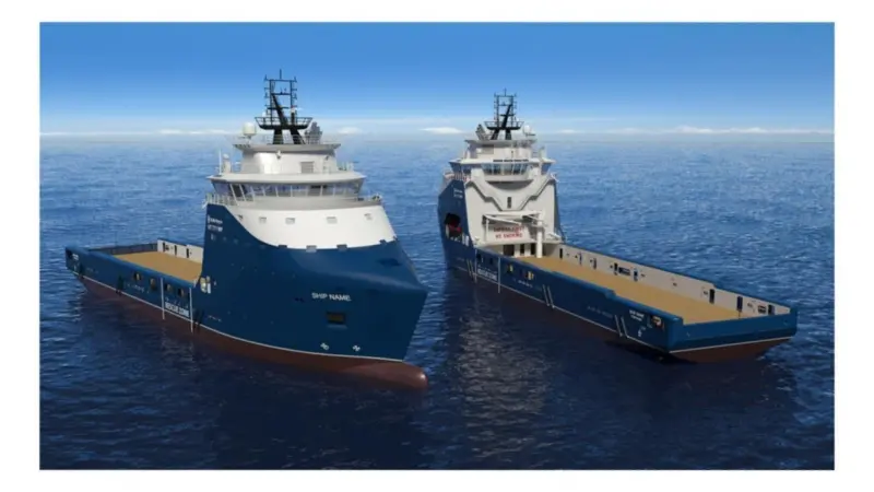 The UT 771 WP design from Rolls-Royce features a wave piercing bow