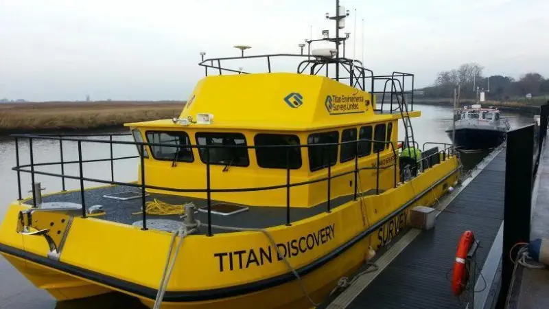 'Titan Discovery' is well suited for surveying in nearshore, estuarine and intertidal environments
