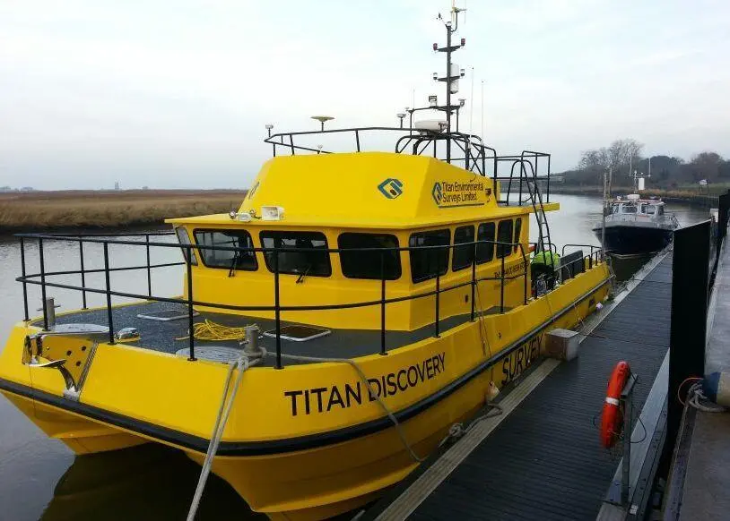 'Titan Discovery' is well suited for surveying in nearshore, estuarine and intertidal environments