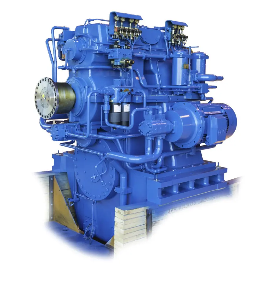 A fuel consumption reduction of 8% was verified with Wärtsilä's  two speed gearbox during sea trials