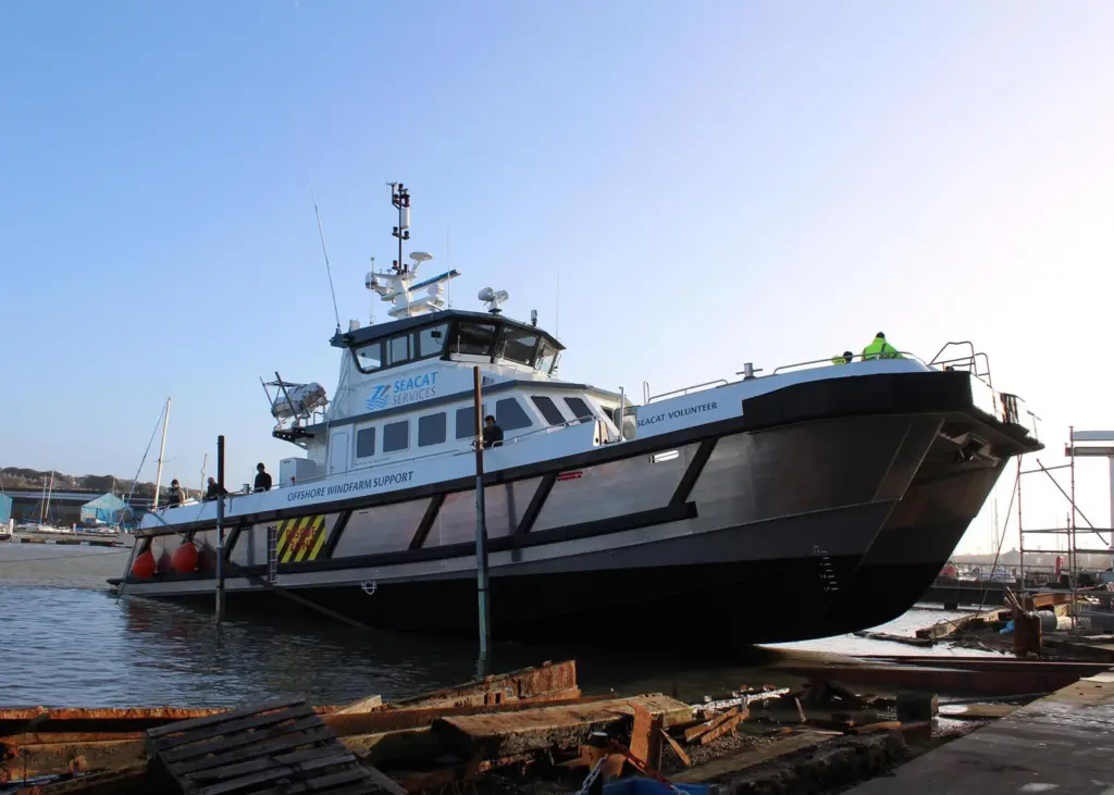 Seacat Volunteer hits the water in Cowes