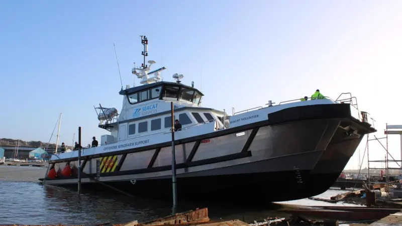 Seacat Volunteer hits the water in Cowes