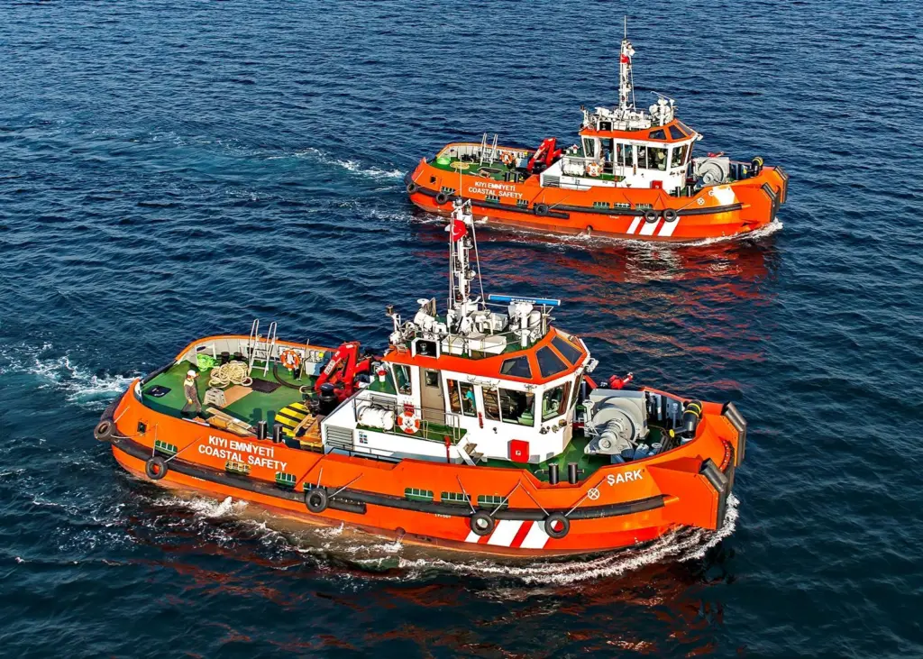 Twin screw sisters Garp and Sark were built for the Turkish Coastal Safety organisation