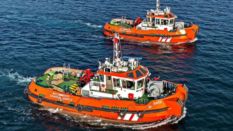 Twin screw sisters Garp and Sark were built for the Turkish Coastal Safety organisation