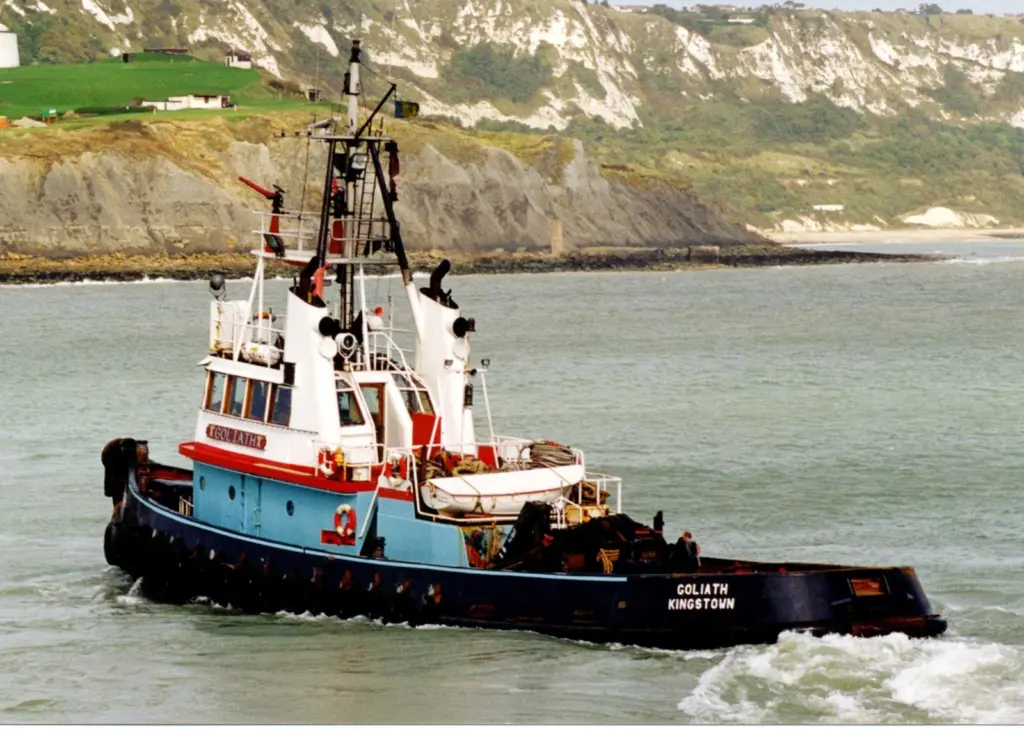 In their heyday Capt Geoff Yell and the Goliath became synonymous with the delivery of stone around the UK coast
