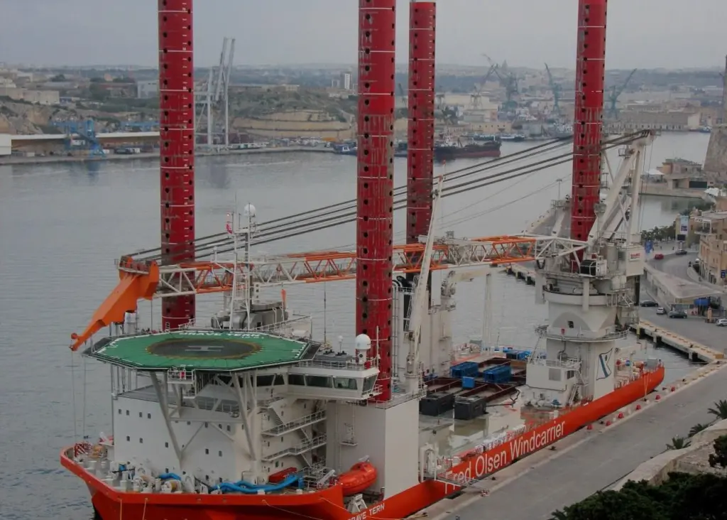 The 'Brave Tern' will install a further 44 WTG’s on the Global Tech I windfarm